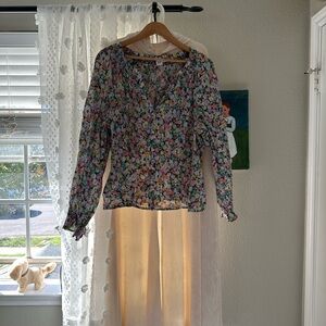 GAP Multicolor Floral Blouse